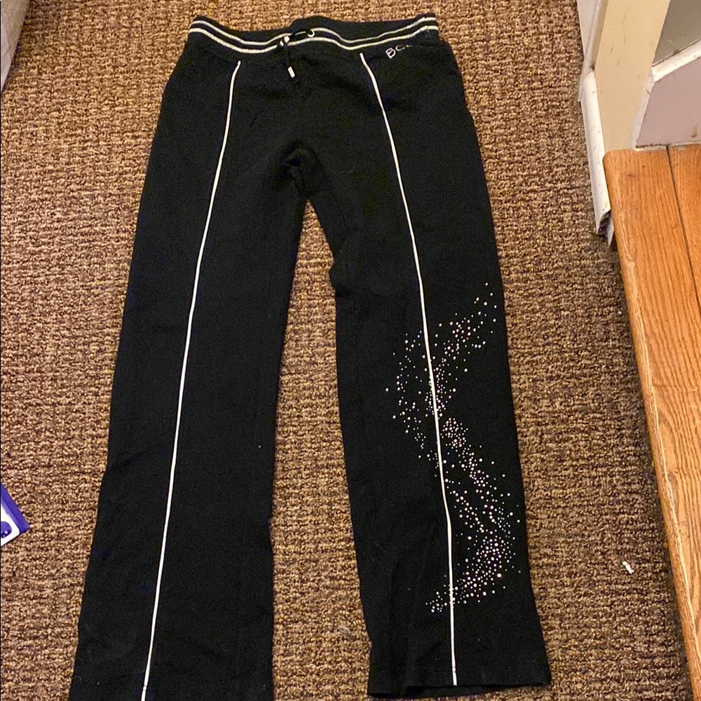 BCBG Girls Black Rhinestone Pants